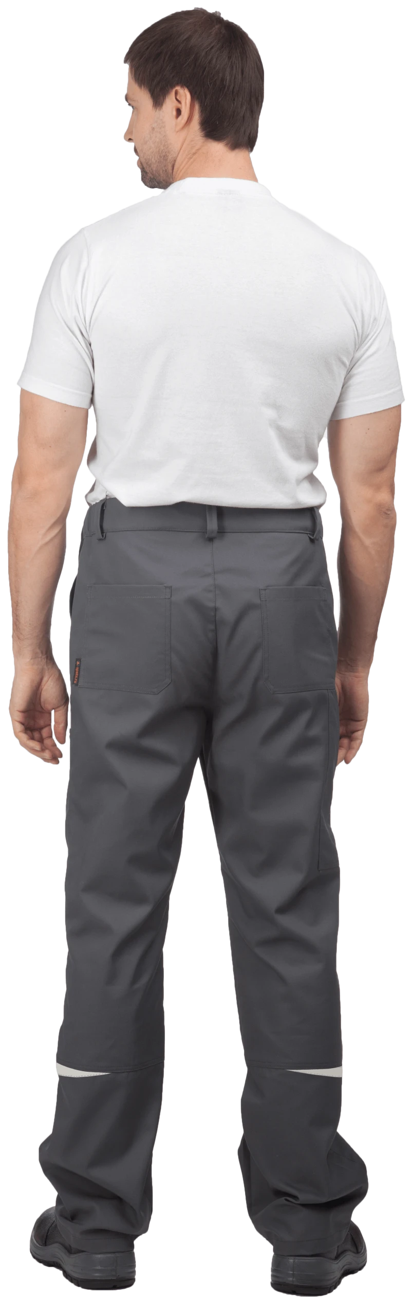 Костюм мужской ФОРСАЖ от механических воздействий и ОПЗ (куртка, брюки), серый/черный Кос 593