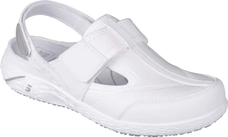 Полуботинки (тип сабо) ALIZA (АЛИЗА), женские, иск кожа/лайкра ЭВА/резина (белый/WHT) КРО 4355