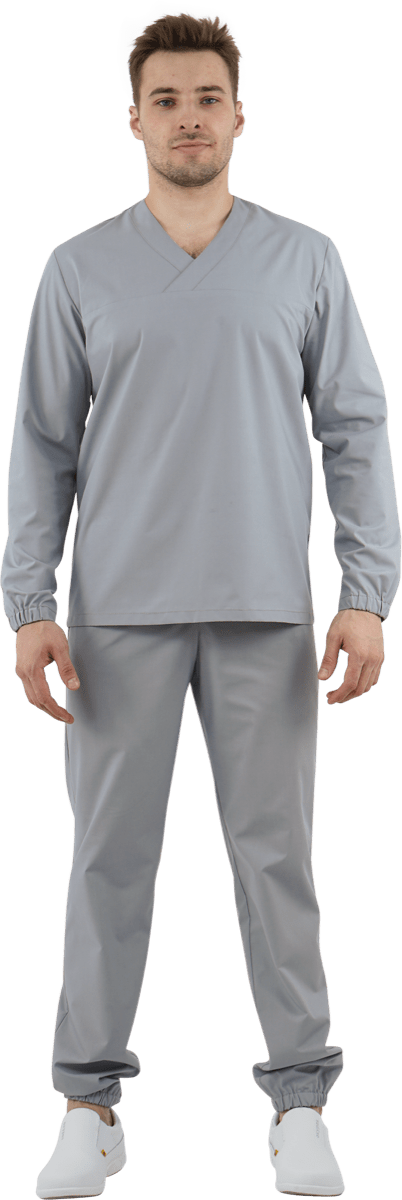 Костюм мужской МАРТ ХАССП от ОПЗ (блуза, брюки), серый Кос 023