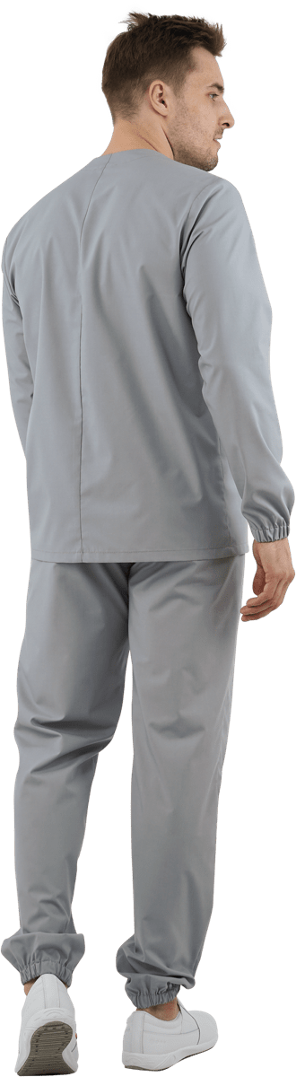 Костюм мужской МАРТ ХАССП от ОПЗ (блуза, брюки), серый Кос 023