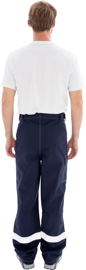 Костюм мужской МЕГАСТАТОЙЛ  от нефтепродуктов, кратковременного воздействия пламени, статического электричества, темно-синий/серый/оранж