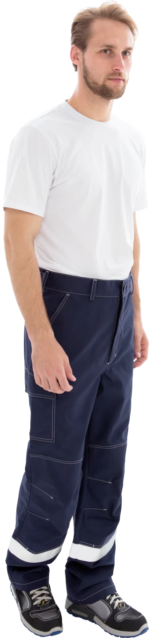 Костюм мужской МЕГАСТАТОЙЛ  от нефтепродуктов, кратковременного воздействия пламени, статического электричества, темно-синий/серый/оранж