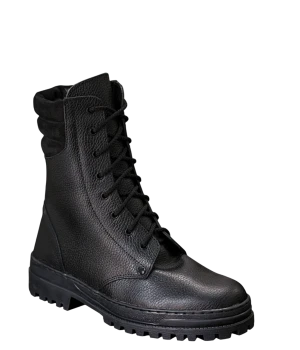 Ботинки СТРАЖНИК высокий берец нат. мех, бортопрошивные хромовые ТЭП (БМ ОМОН-2)