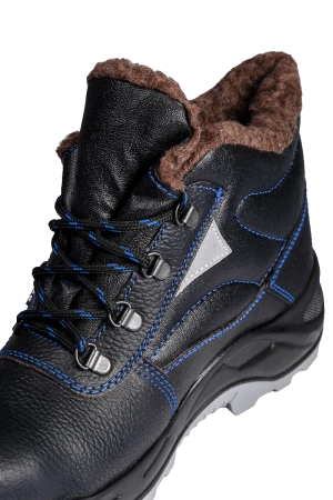 Ботинки СОЮЗНИК (Н21.1.4.2.1/мод.61) с МП шерст. мех, кожаные ПУ/ТПУ, МБС