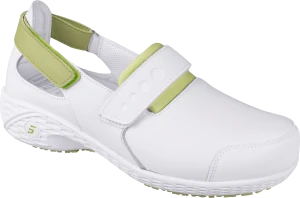 Полуботинки (тип туфли) SAMANTHA (САМАНТА), женские, кожаные ЭВА/резина (белый+зеленый/LGN) КРО 4353