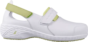 Полуботинки (тип туфли) SAMANTHA (САМАНТА), женские, кожаные ЭВА/резина (белый+зеленый/LGN) КРО 4353