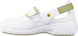 Полуботинки (тип туфли) SAMANTHA (САМАНТА), женские, кожаные ЭВА/резина (белый+зеленый/LGN) КРО 4353