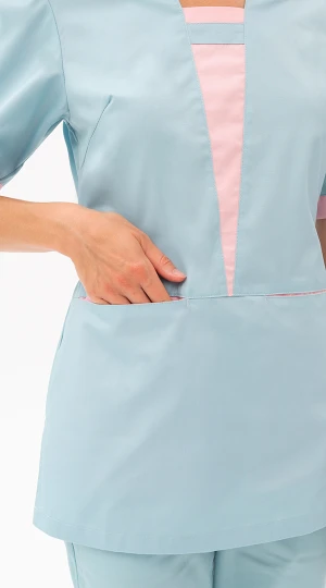 Костюм САНДРА, св.морская волна-св.розовый Кос 021