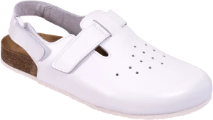 Сабо МАКАС мужские (12WHT), кожаные (белый) КРО 4362