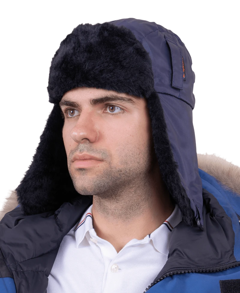 Шапка СПЕЦ зимняя с креплением для каски Шап 572