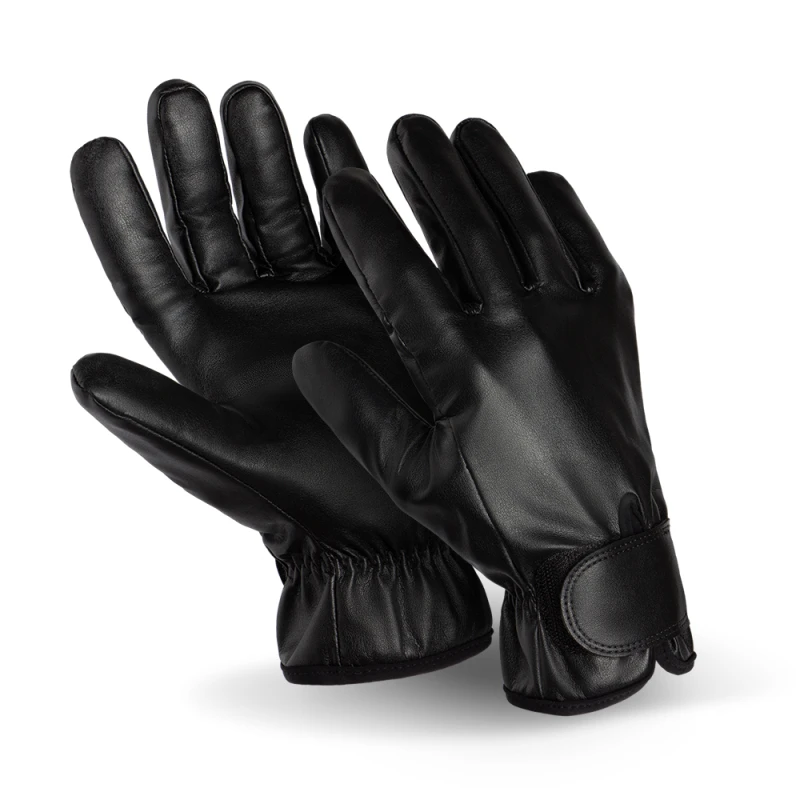 Перчатки ВИБРОФЛЕКС (VG-561), трикотаж, полиуретан сплошной, VibraGel®, Velcro®, цвет черный Пер 694