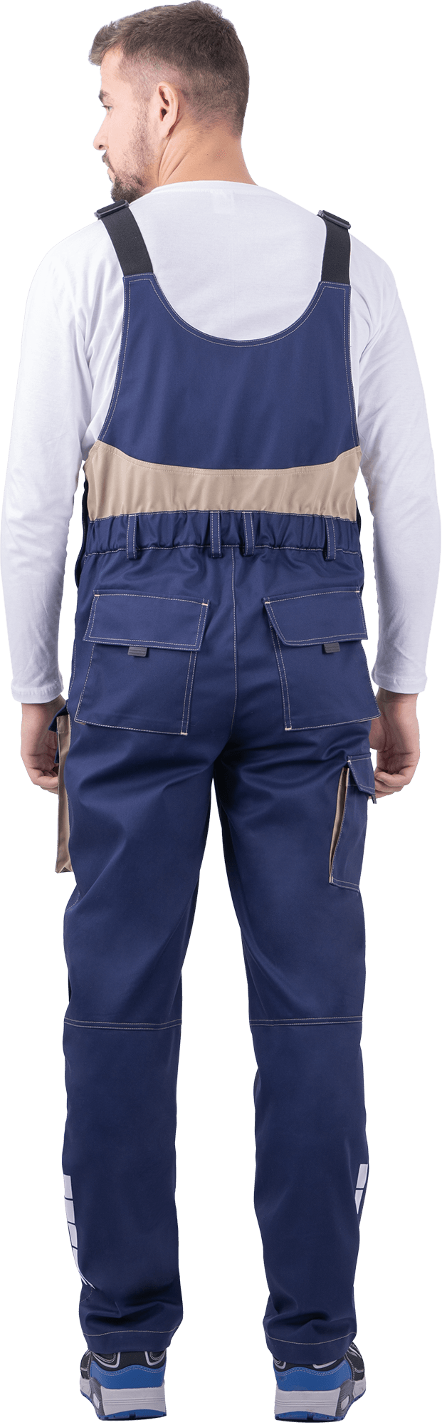 Полукомбинезон ДИДЖИТАЛ НЬЮ летний, т/синий-бежевый Ком 665