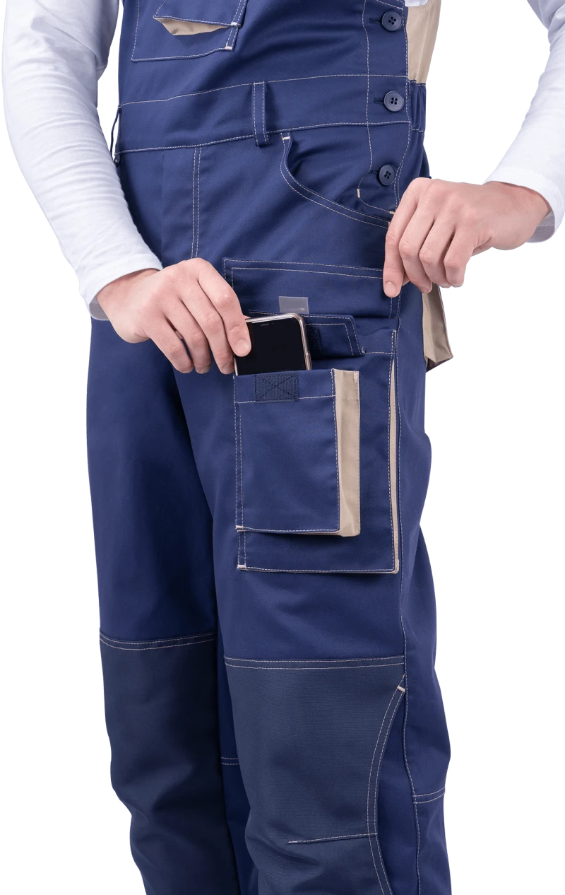 Полукомбинезон ДИДЖИТАЛ НЬЮ летний, т/синий-бежевый Ком 665