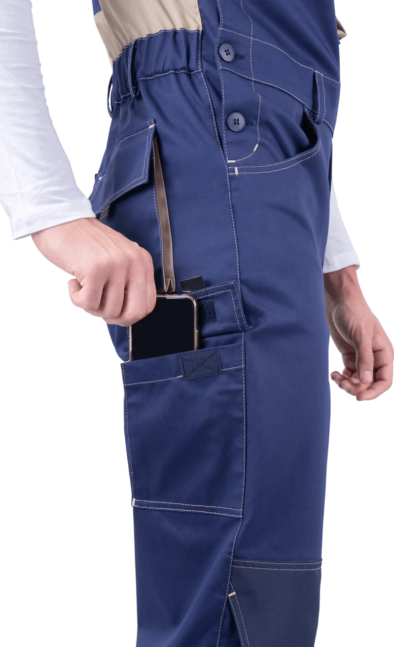 Полукомбинезон ДИДЖИТАЛ НЬЮ летний, т/синий-бежевый Ком 665