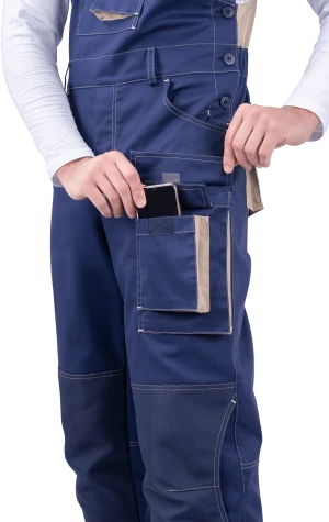 Полукомбинезон ДИДЖИТАЛ НЬЮ летний, т/синий-бежевый Ком 665