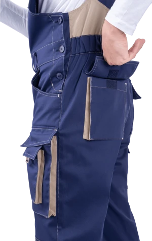 Полукомбинезон ДИДЖИТАЛ НЬЮ летний, т/синий-бежевый Ком 665