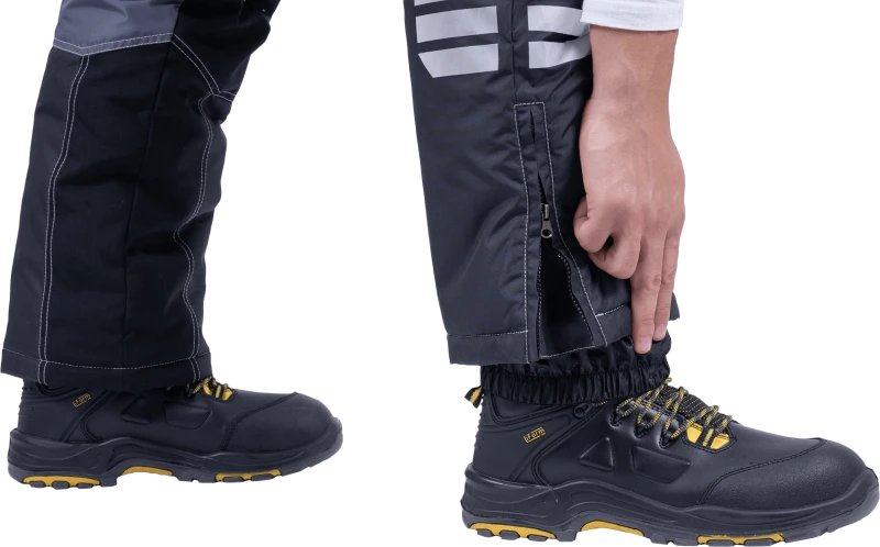 Брюки мужские ЭДВАНС от пониженных температур воздуха и ветра, механических воздействий и ОПЗ, серый-т.серый-черный Брю 212