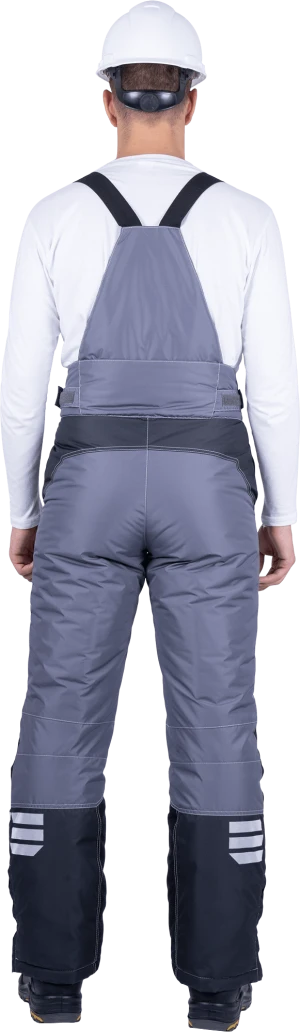 Брюки мужские ЭДВАНС от пониженных температур воздуха и ветра, механических воздействий и ОПЗ, серый-т.серый-черный Брю 212