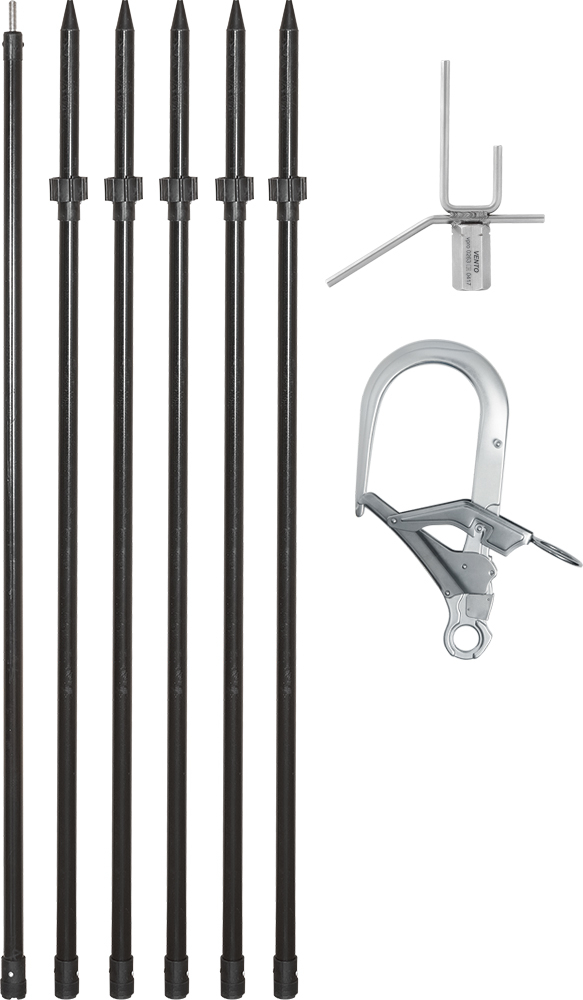 Комплект ИНСТАЛ-1 (vpro 0270) штанга + шип + карабин инсталляционный Поя 254.0270