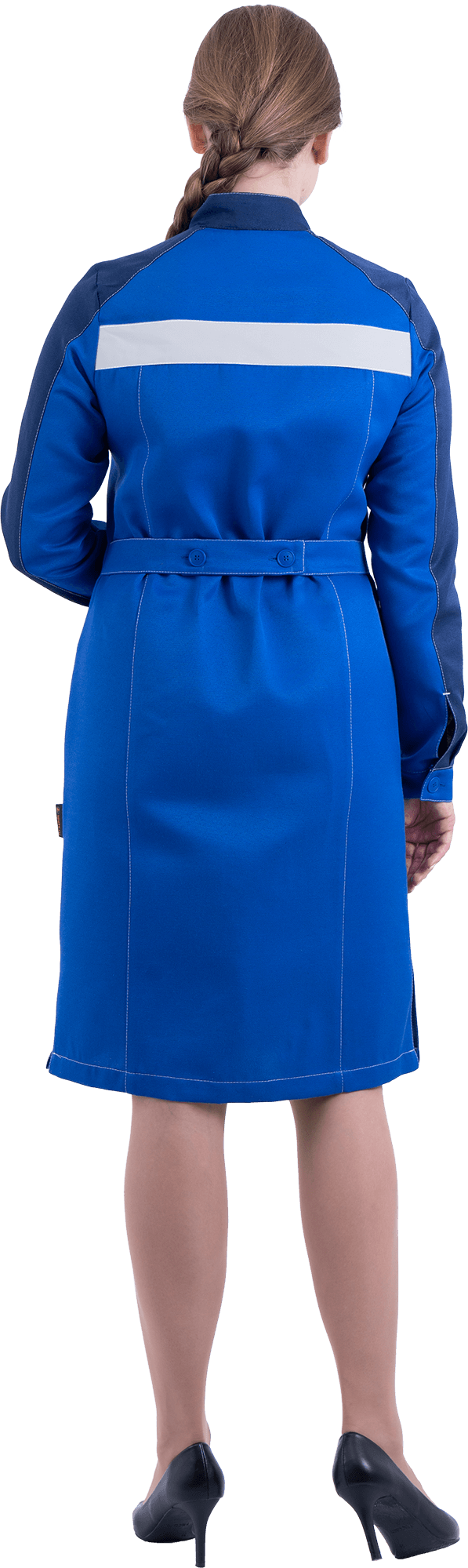 Халат РОУД летний, василек-т.синий, женский