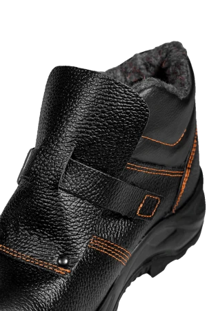 Ботинки СВАРЩИК с МП шерст. мех (69B МПШ), юфтевые ПУ/нитрил