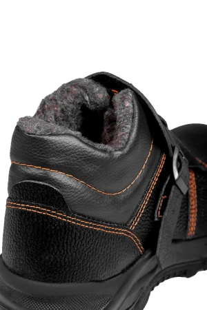 Ботинки СВАРЩИК с МП шерст. мех (69B МПШ), юфтевые ПУ/нитрил