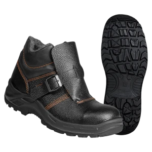 Ботинки СВАРЩИК с МП шерст. мех (69B МПШ), юфтевые ПУ/нитрил