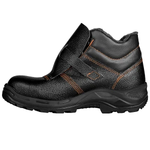 Ботинки СВАРЩИК с МП шерст. мех (69B МПШ), юфтевые ПУ/нитрил