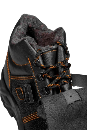 Ботинки СВАРЩИК с МП шерст. мех (69B МПШ), юфтевые ПУ/нитрил