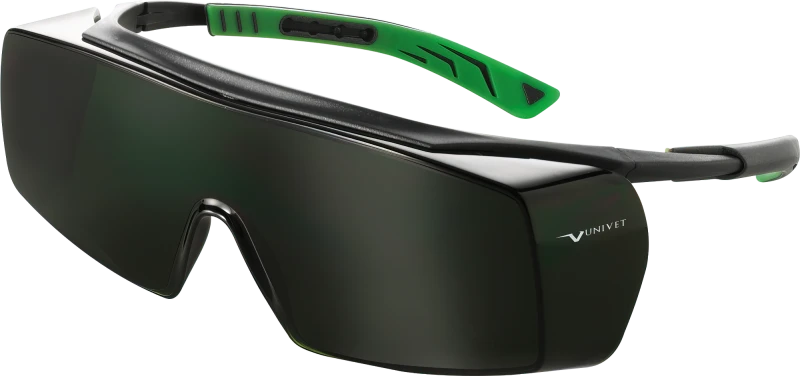 Очки UNIVET™ 5X7 (5X7.01.11.50) (РС) Anti-scratch+ (К), газосварочные (Green IR5) Очк 807.05