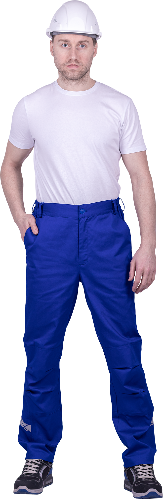 Брюки мужские СТРОНГ от механических воздействий и ОПЗ, цв.василек Брю 1606.1