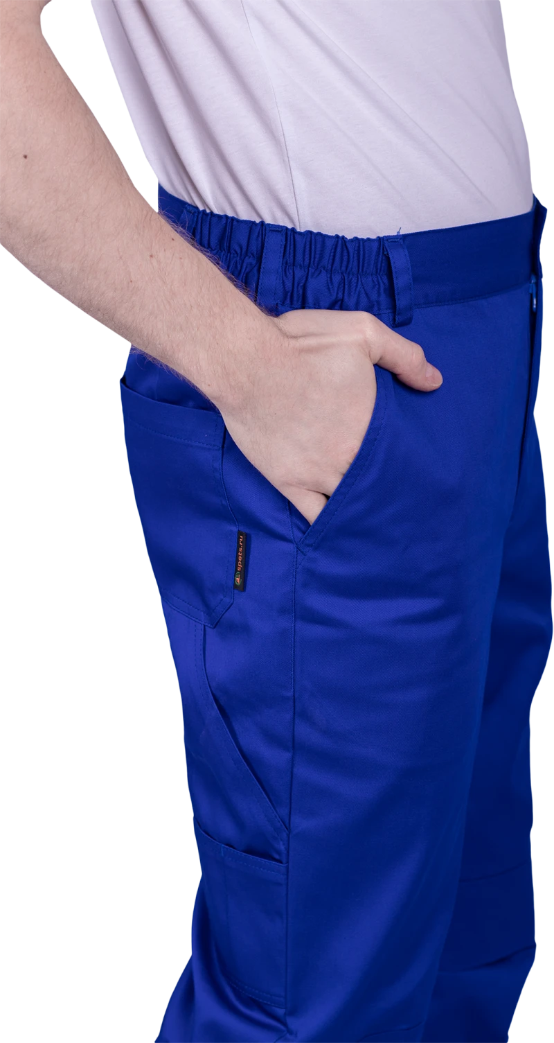 Брюки мужские СТРОНГ от механических воздействий и ОПЗ, цв.василек Брю 1606.1