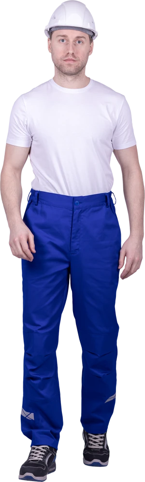 Брюки мужские СТРОНГ от механических воздействий и ОПЗ, цв.василек Брю 1606.1