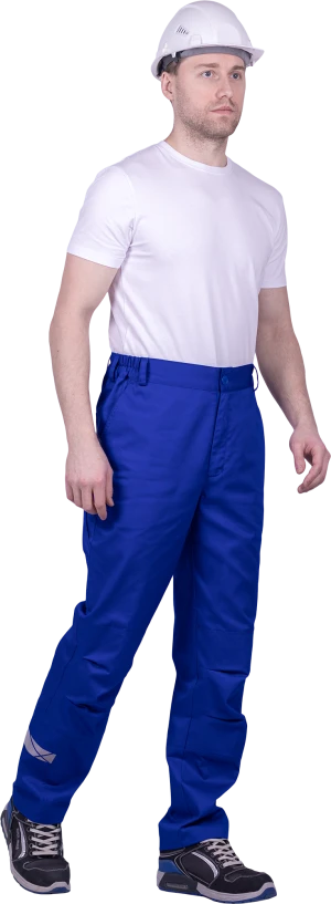 Брюки мужские СТРОНГ от механических воздействий и ОПЗ, цв.василек Брю 1606.1