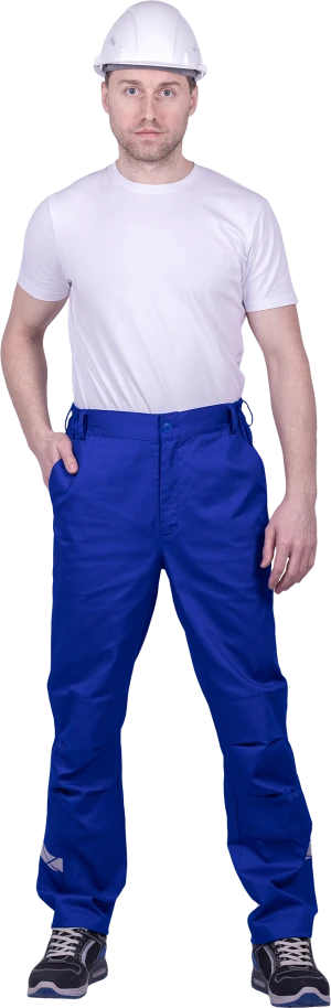 Брюки мужские СТРОНГ от механических воздействий и ОПЗ, цв.василек Брю 1606.1