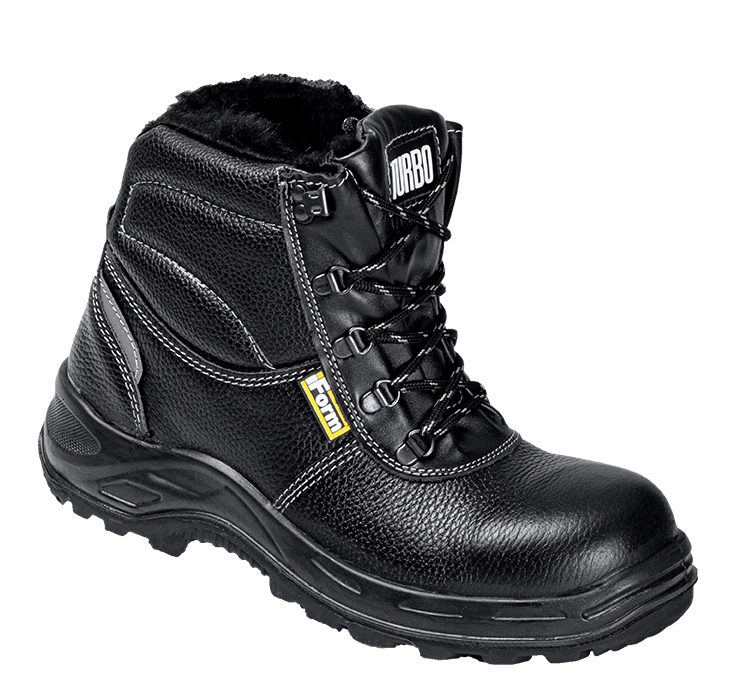 Ботинки TURBO с КП нат. мех, хромовые ПУ/нитрил (Бот. 120)