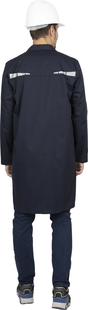 Халат мужской ОПЕРАТОР от общих производственных загрязнений (облегченный), цвет темно-синий