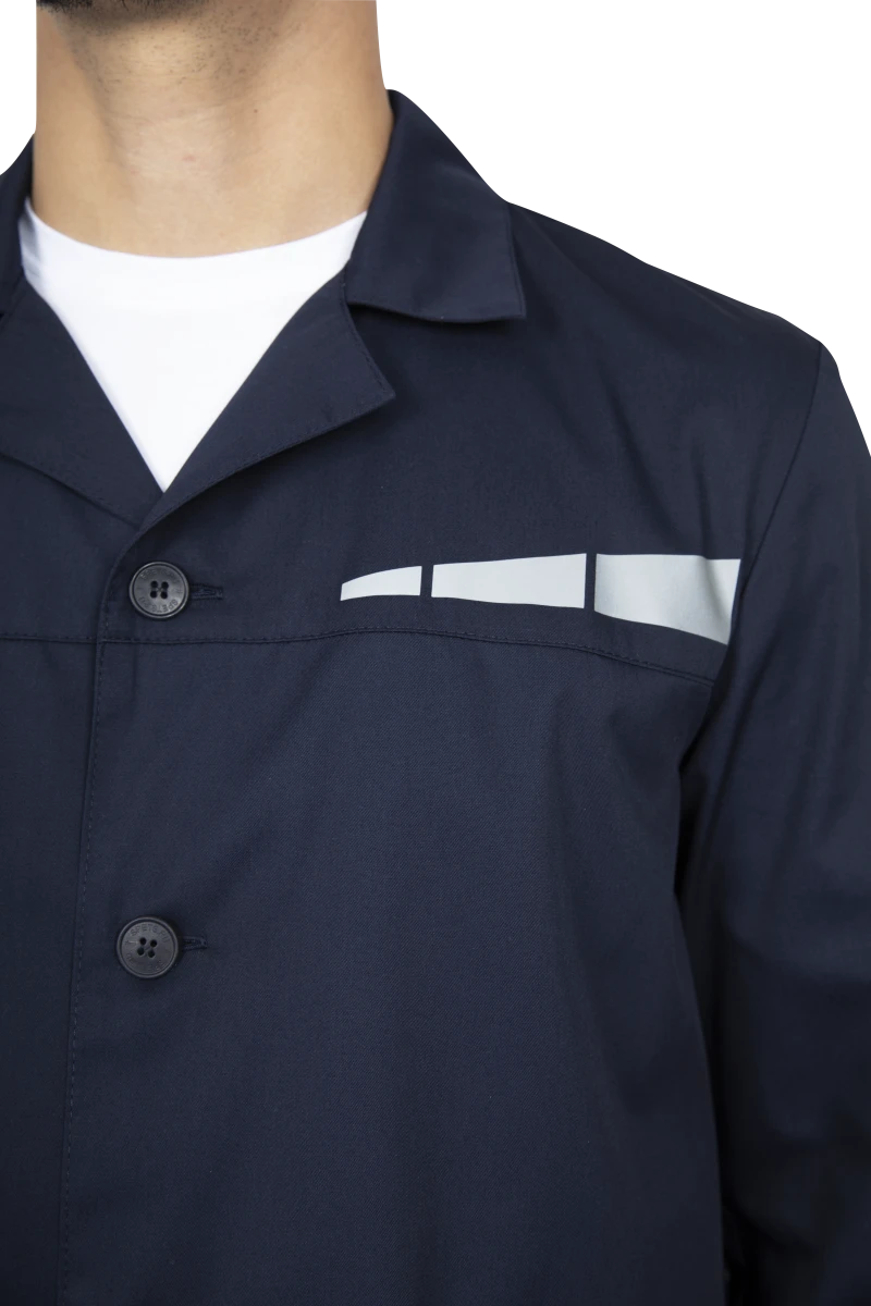 Халат мужской ОПЕРАТОР от общих производственных загрязнений (облегченный), цвет темно-синий Хал 880