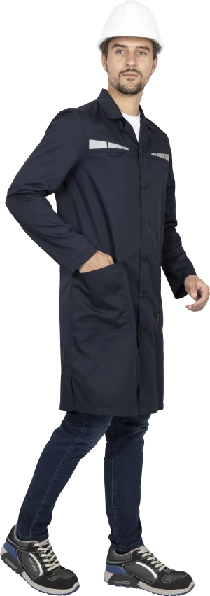 Халат мужской ОПЕРАТОР от общих производственных загрязнений (облегченный), цвет темно-синий Хал 880