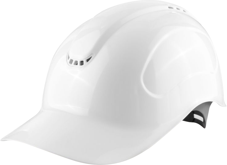 Каскетка РОСОМЗ™ АБСОЛЮТ (98117) белая, ремень с креплением в 2-х точках Кас 056.98117