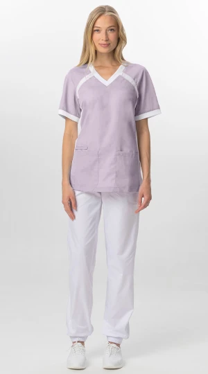 Блуза БЕРТИ, лавандово-розовая Блу 011