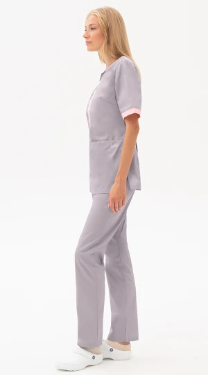 Костюм САНДРА, серый-св.розовый Кос 702