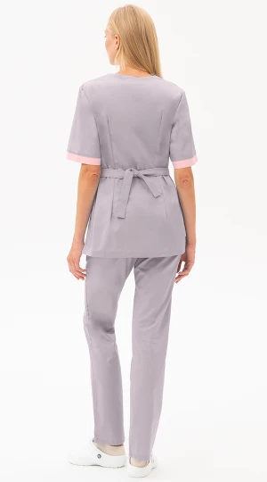 Костюм САНДРА, серый-св.розовый Кос 702