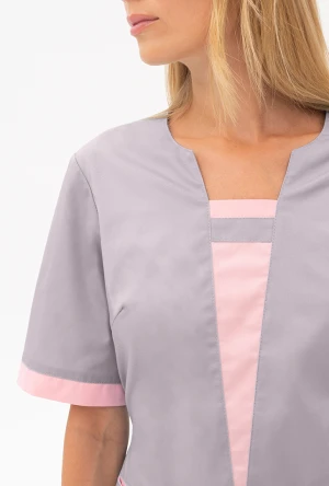 Костюм САНДРА, серый-св.розовый Кос 702