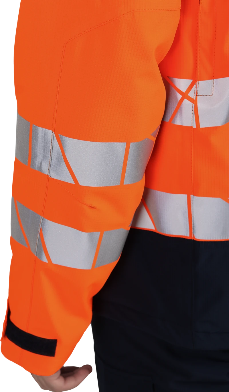 Куртка мужская утепленная ACTIVE, флуоресцентный оранжевый-синий