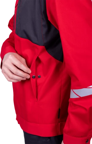 Куртка мужская СТРОНГ от механических воздействий и ОПЗ, цвет красный/серый Кур 1608