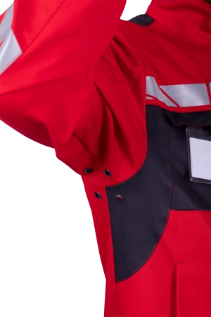 Куртка мужская СТРОНГ от механических воздействий и ОПЗ, цвет красный/серый Кур 1608