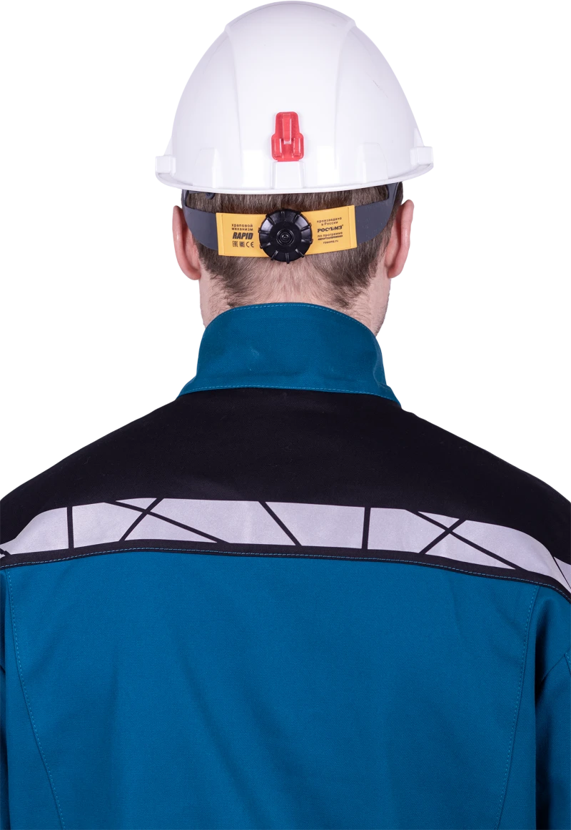 Куртка мужская СТРОНГ от механических воздействий и ОПЗ, цвет бирюза/черный Кур 1607