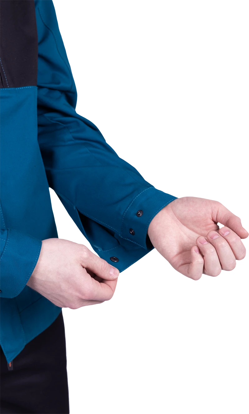 Куртка мужская СТРОНГ от механических воздействий и ОПЗ, цвет бирюза/черный Кур 1607