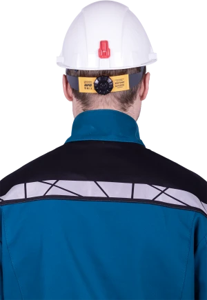 Куртка мужская СТРОНГ от механических воздействий и ОПЗ, цвет бирюза/черный Кур 1607